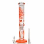 Tree Of Life Straight Tube Glass Bong 35cm