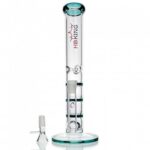 Triple Honeycomb Percolator Straight Tube Glass Bong 28cm