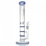 Triple Honeycomb Percolator Straight Tube Glass Bong 28cm Jade