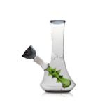 Hemper Flower Vase Bong front view with glass-on-glass joint and decorative accents