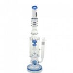 Stone Age Blue Percolator Glass Bong 50cm