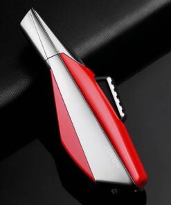 Jobon Superior Strong Metal Single Jet Flame Lighter Red