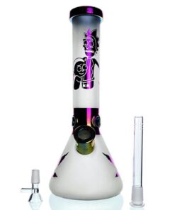 WEGE Rick And Morty Ice Catcher Beaker Glass Bong 32cm Purple