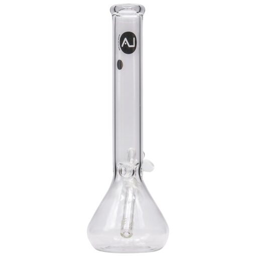 LA Pipes 12" Classic Beaker Bong with Thick Borosilicate Glass, Front View