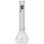 LA Pipes 12" Classic Beaker Bong with Thick Borosilicate Glass, Front View
