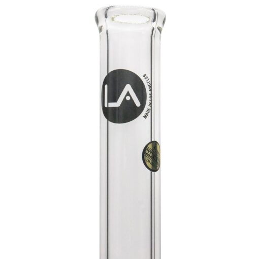 LA Pipes 14" Clear Borosilicate Glass Beaker Water Pipe with Heavy Wall Design
