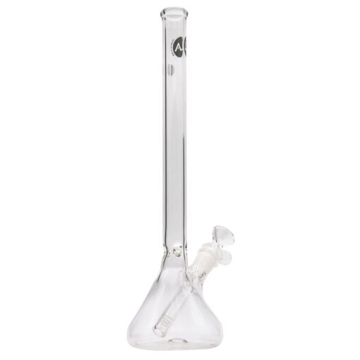 LA Pipes 14" Clear Scientific Beaker Water Pipe, Heavy Wall Borosilicate Glass, Front View