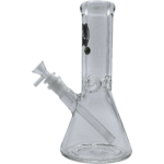 LA Pipes "Agent Stout" Beaker Bong, 9mm Thick Borosilicate Glass, Front View