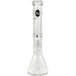 LA Pipes "King Bong" 9mm Thick Beaker Bong with Showerhead Percolator, Front View