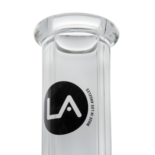 Close-up of LA Pipes "Thicc Boy" Beaker Bong with 9mm thick borosilicate glass