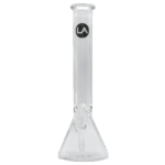 LA Pipes "Thicc Boy" 9mm Thick Beaker Bong, 16" Height, 50mm Diameter, Front View