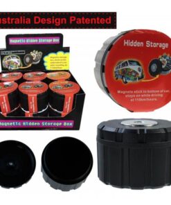 Magnetic Hidden Secret Storage Round Box Diversion Safe