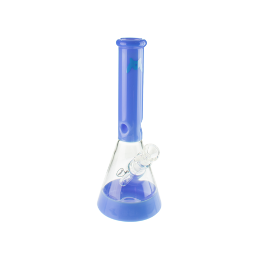 MAV Glass 12" Full Color Beaker Bong in Lavender with 5mm Thickness and Deep Bowl - Front View