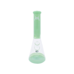 MAV Glass 12" Sea Foam Full Color Beaker Bong with 5mm Thickness Front View