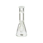 MAV Glass 12" Classic Beaker Bong with White Color Accent and Heavy Wall Design