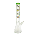 MAV Glass 18" Munchies Ooze Beaker Bong with 9mm thick glass, front view on white background