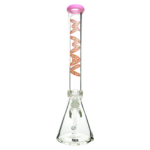 MAV Glass Pink Unicorn 18" Beaker Bong with 9mm Specialty Slab