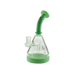 MAV Glass 8" Seafoam Pyramid Bong with 2 Hole Diffuser, 14MM Female Joint, and Stable Base