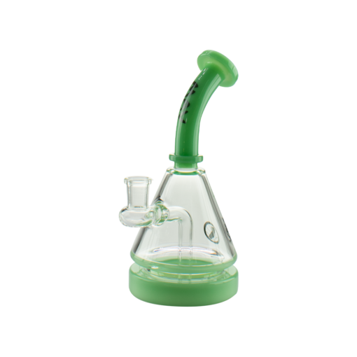 MAV Glass 8" Seafoam Pyramid Bong with 2 Hole Diffuser, 14MM Female Joint, and Stable Base