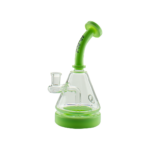 MAV Glass Pyramid Slime 8" Bong with 2 Hole Diffuser, 14MM Female Joint, Front View