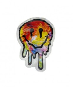 Melt Face Die Cut Mylar Bag With Ziplock 10cm
