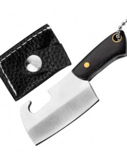 Stainless Steel Mini Knife With Sheath Keychain Set G
