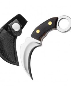 Stainless Steel Mini Karambit Knife With Sheath Keychain Set I