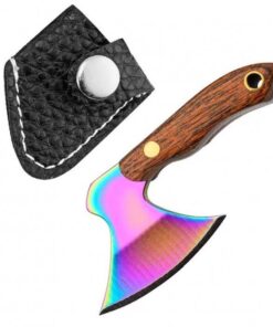 Stainless Steel Mini Knife With Sheath Keychain Set K
