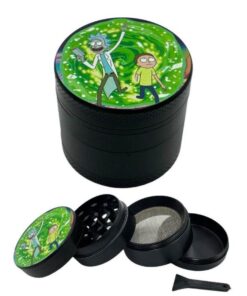 Rick & Morty Zinc Alloy 4 Piece Grinder 40mm