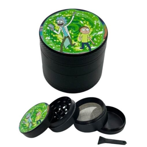 Rick & Morty Zinc Alloy 4 Piece Grinder 40mm