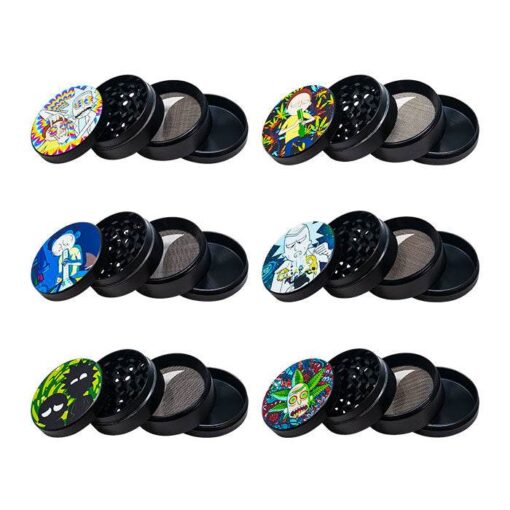 Rick & Morty Zinc Alloy 4 Piece Grinder 40mm