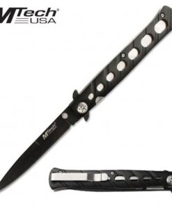 MTech Black Aluminum Slim Folding Knife 13cm