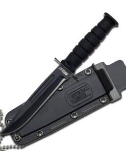 MTech Neck Knife Black Blade 15cm