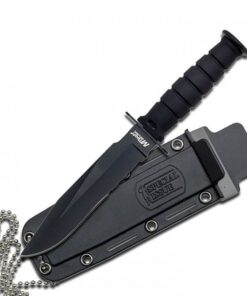 Mtech Nylon Fiber Sheath with Chain Black Knife 16cm