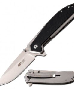 MTech Stonewashed Stainless Folding Knife 12cm