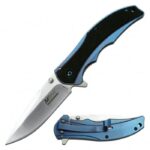 MTech Tinite Coated Blue Folding Knife 12cm