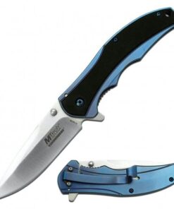 MTech Tinite Coated Blue Folding Knife 12cm