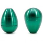Tumbler Egg Style Green Aluminium 4 Piece Grinder