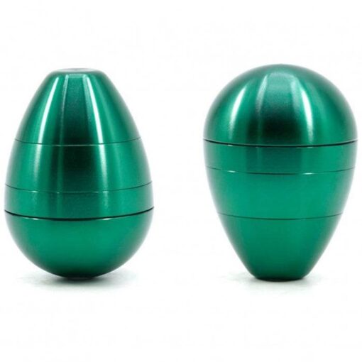 Tumbler Egg Style Green Aluminium 4 Piece Grinder