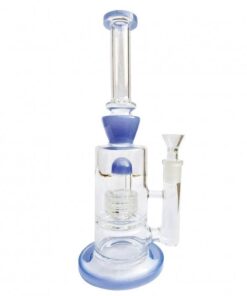Stone Age Purple Percolator Glass Bong 27cm