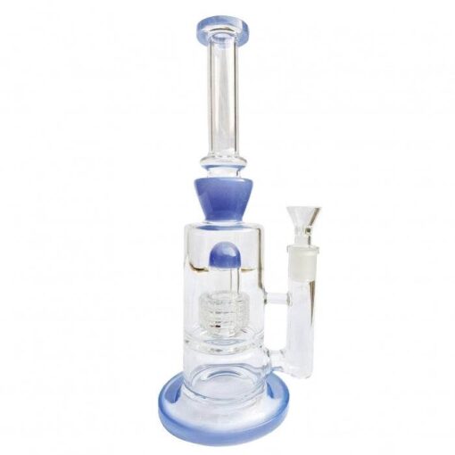 Stone Age Purple Percolator Glass Bong 27cm