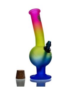 OZS Rainbow Glass Bong 27cm