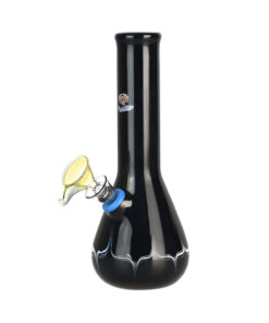 Phoenix Rising Beaker Base Water Pipe in Borosilicate Glass with Deep Bowl - Front View