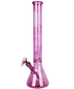 Phoenix Rising Shine Tall Beaker Water Pipe, 18", 14mm Female Joint, Borosilicate Glass, Front View