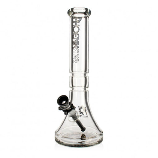 Phoenix Star 9mm Extra Thick Beaker Glass Bong 36cm Black