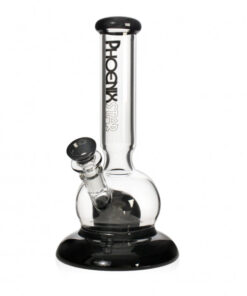 Phoenix Star Full Glass Bubble Bong 26cm Black