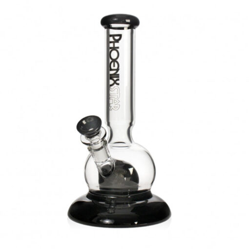 Phoenix Star Full Glass Bubble Bong 26cm Black