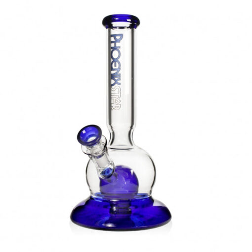 Phoenix Star Full Glass Bubble Bong 26cm Blue