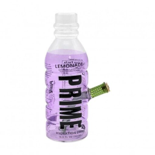 Prime Bottle Glass Bong 20cm Purple