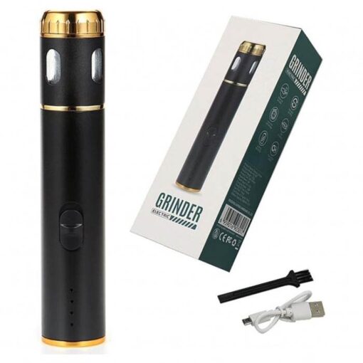 Electric USB Grinding Pen Automatic Dispenser (Gold)